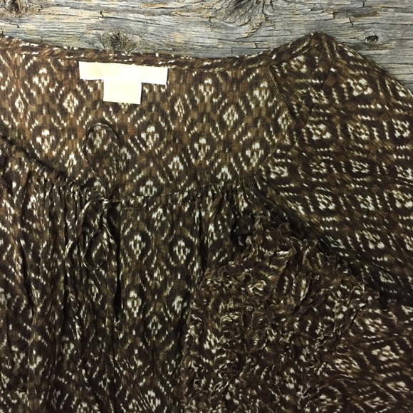 MICHAEL Michael Kors Tops - Michael Kors Peasant-style Blouse Size 10